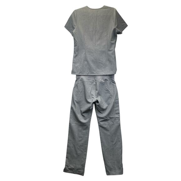 figs scrubs Medical Professional Set women Size Small Gray - Picture 2 of 13